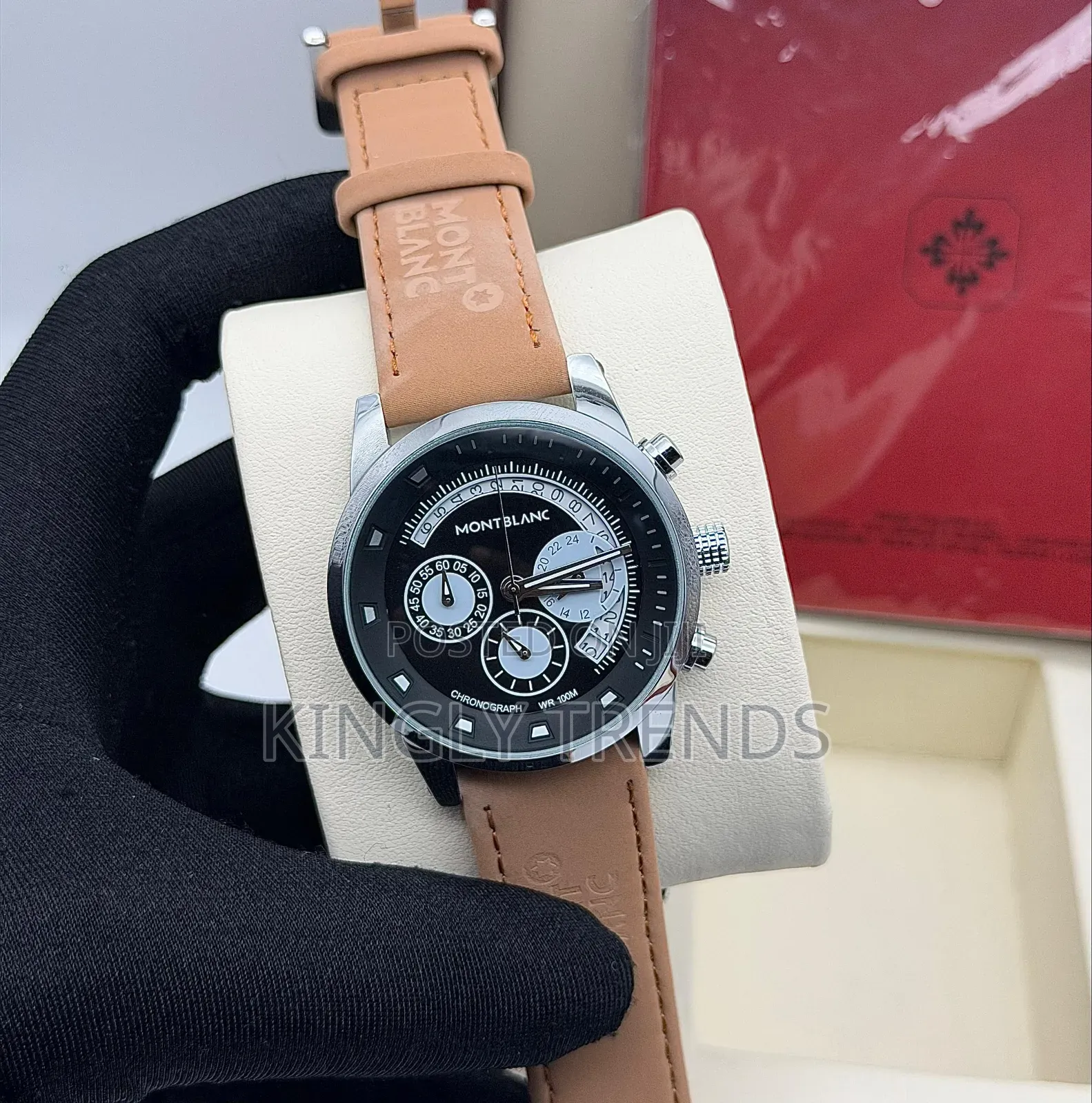 Luxury Patek Philippe Automatic Leather Wristwatch