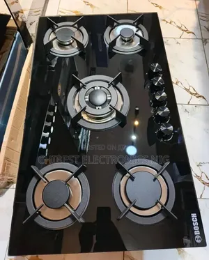 Original Bosch Built-in 90cm 5 Burners With Blueflame Light Gas Cooker