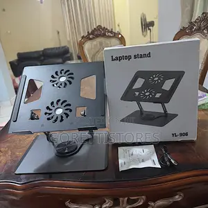 360 Degrees Rotational Metal Laptop Stand With Usb Fan