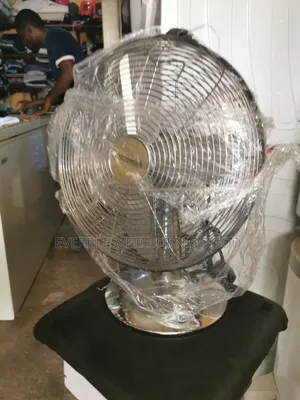 Micromark Branded Pedestal Fan, Stainless Steel