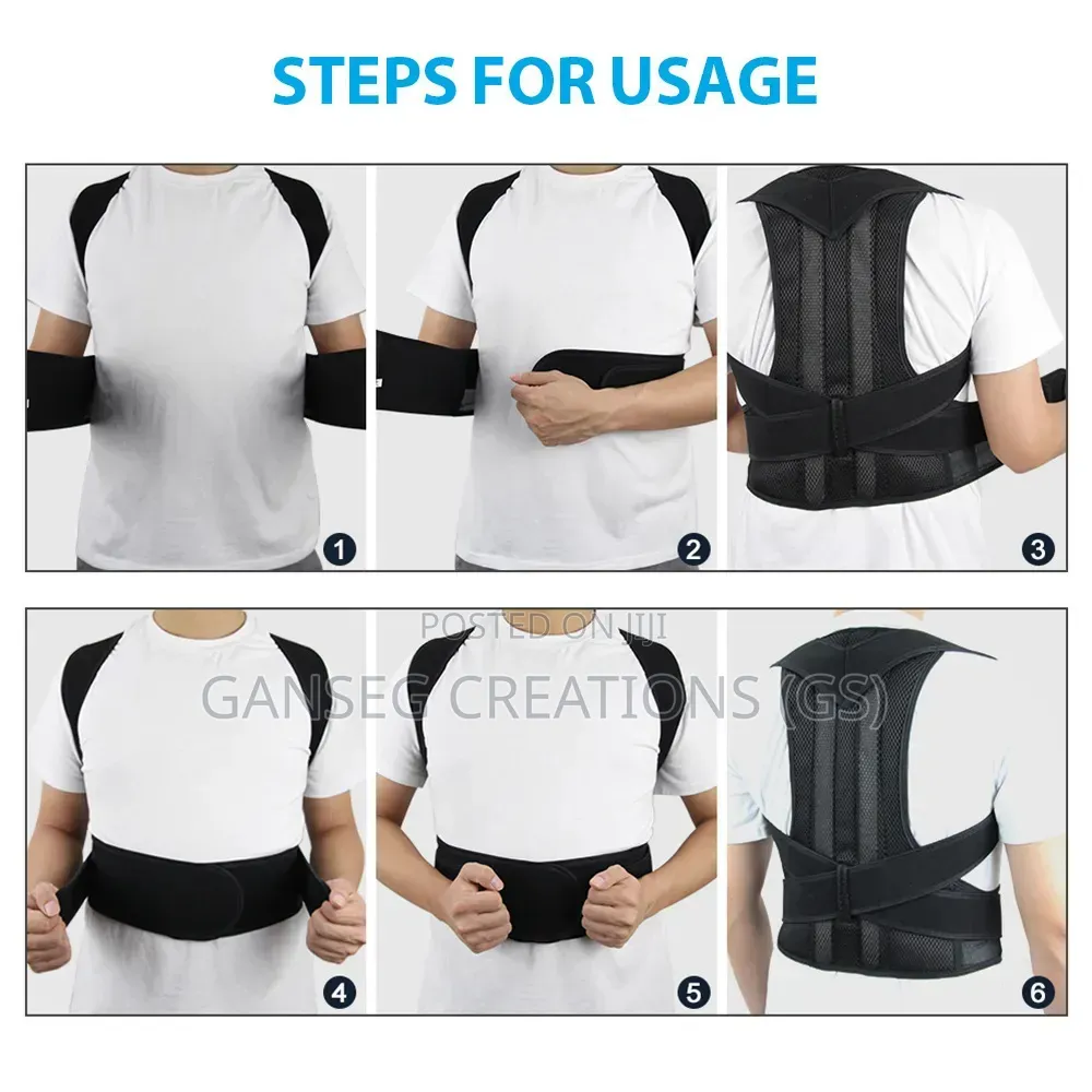 Adjustable Back Posture Corrector Spine Support Belt (Model Ny-48)