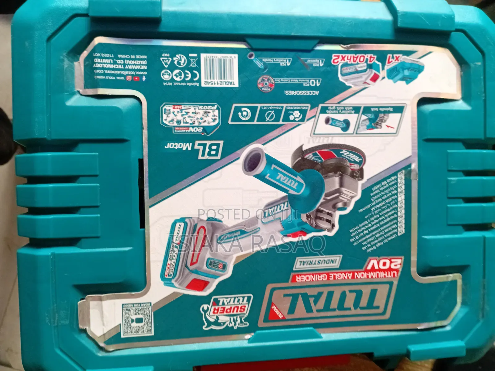 Total 20v Angle Grinder
