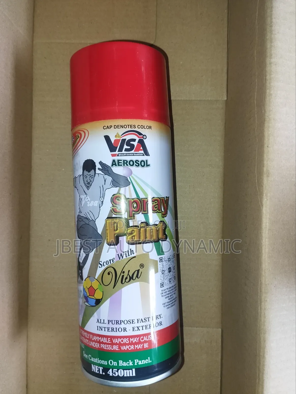 Visa Red Spray Paint