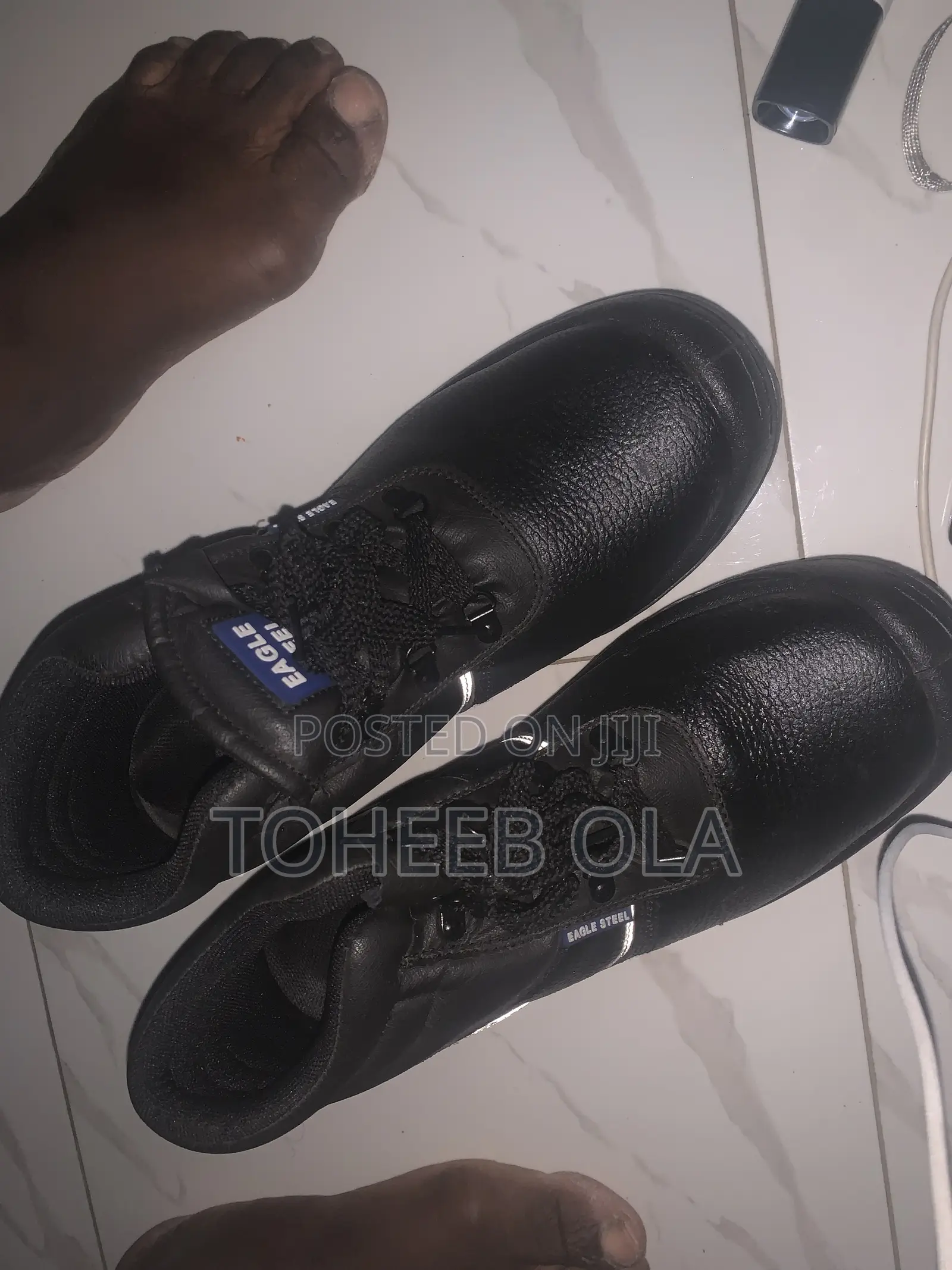 Black Leather Safety Boot (Hse, Isps, Etc Grade Standard)