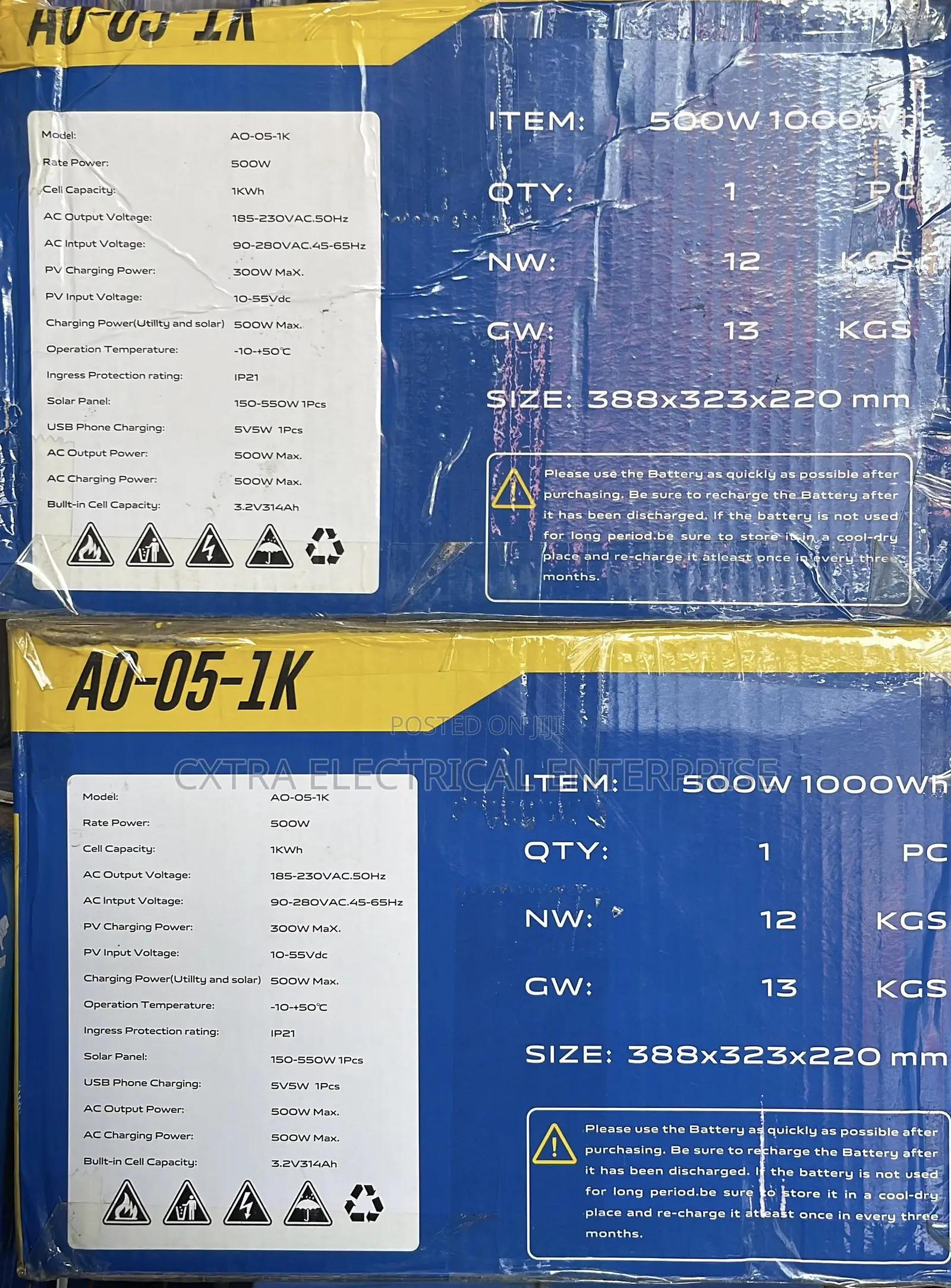 500w Solar Generator (1kwh) MSN