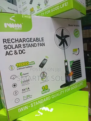 16 Inches Ac Dc Iwin Rechargeable Fan
