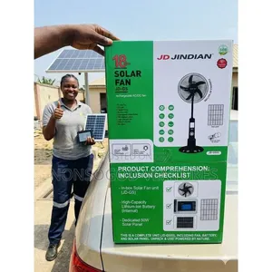 18" Rechargeable Solar Fan
