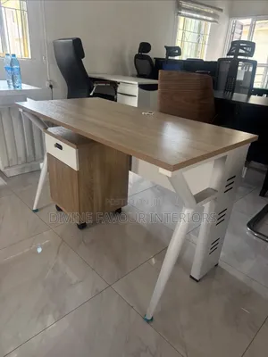 Modern Metal Office Table With Drawers