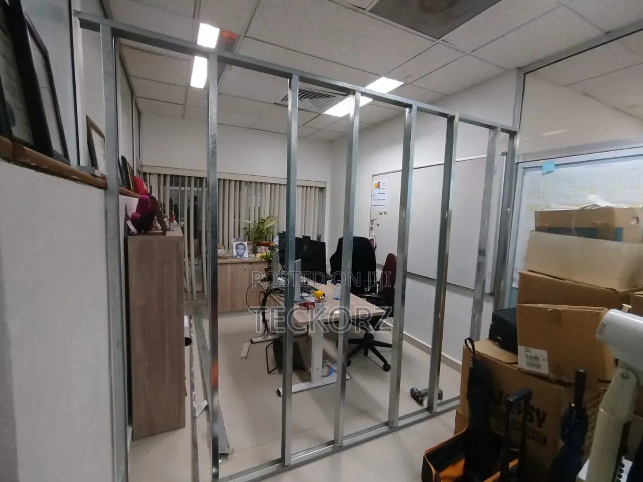 Office Partition With Gypsum Board