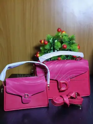2 in 1 Luxury D-Lock Handbag Set. Big+Mini Bag