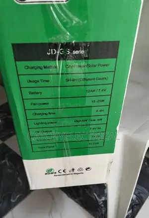 Rechargeable Solar Fans