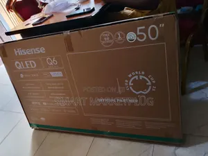 Rand New 50q6q Hisense 50" Smart Led Tv With Prime Video+Remote