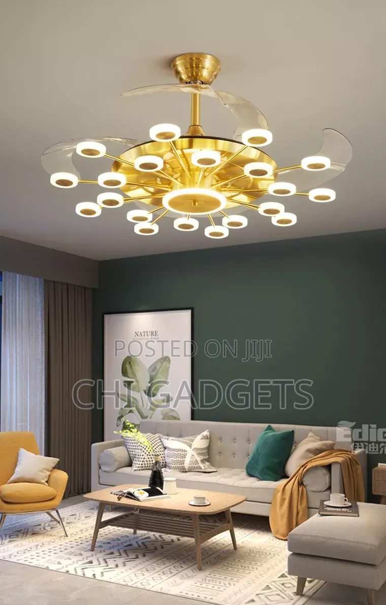 Led Modern Fan Chandelier