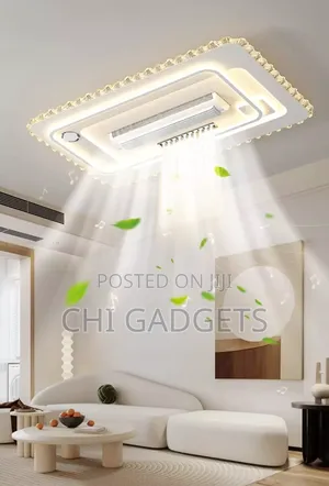 Smart Bladeless Ceiling Fan Light