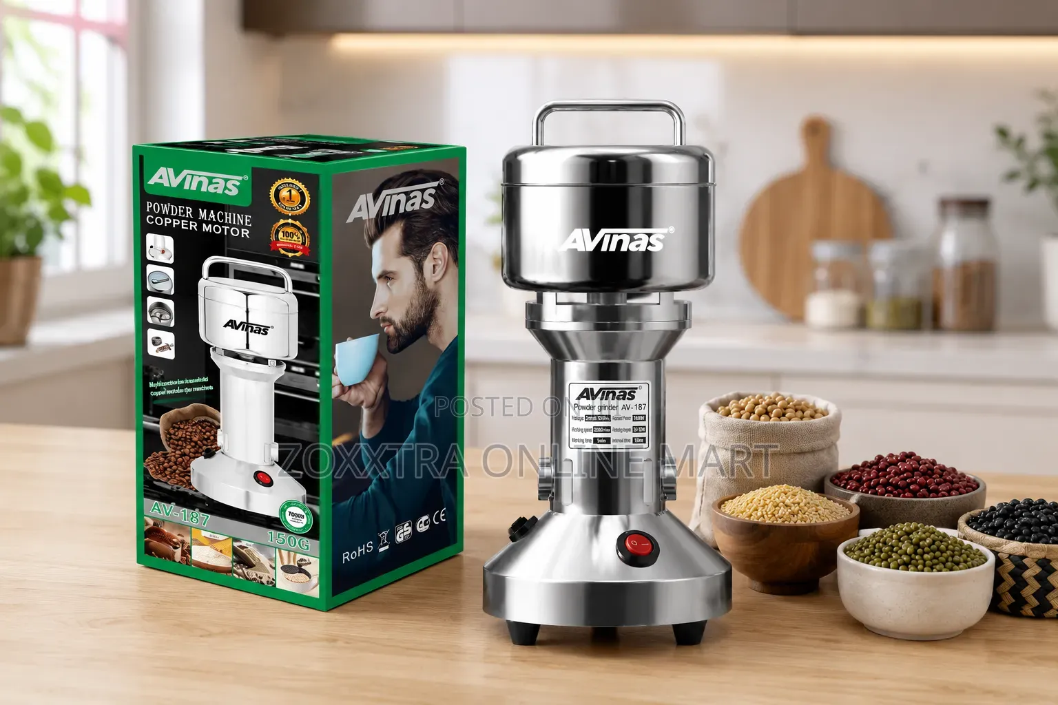 Avinas Commercial Electric Powder Grinder