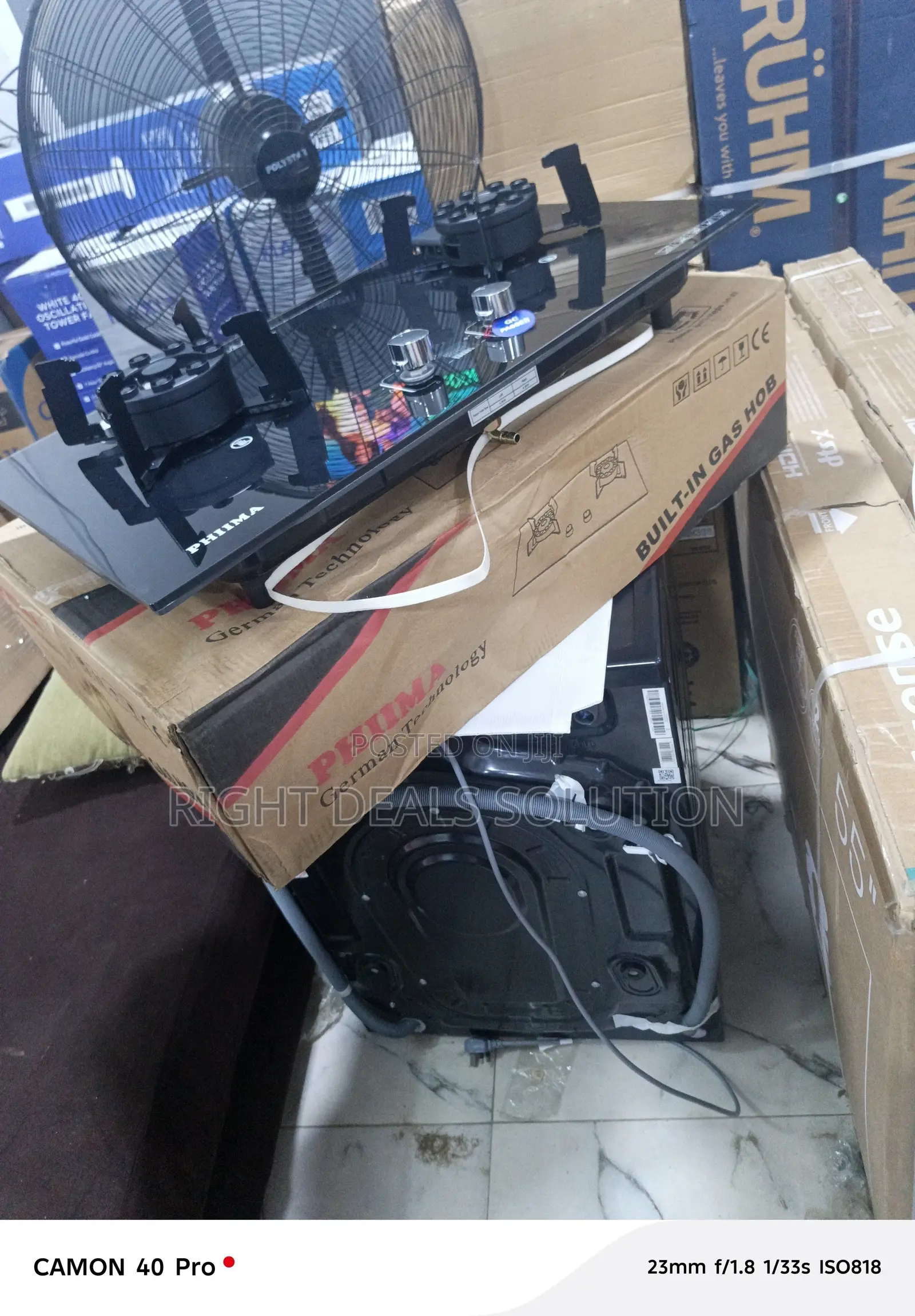 Phiima Tempered Glass Gas Hob