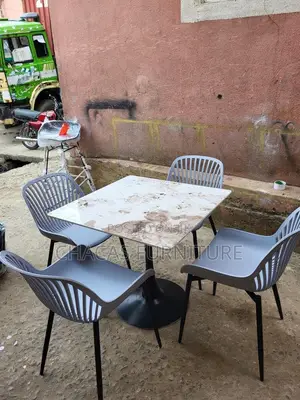 Premium Marble-Top Dining Cafe Table