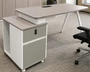 Modern L-Shaped Executive Desk – Sleek Design With Integrated Storage