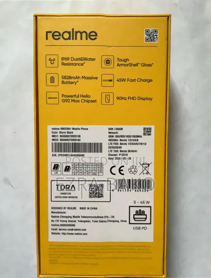 Realme C75 256 GB Black