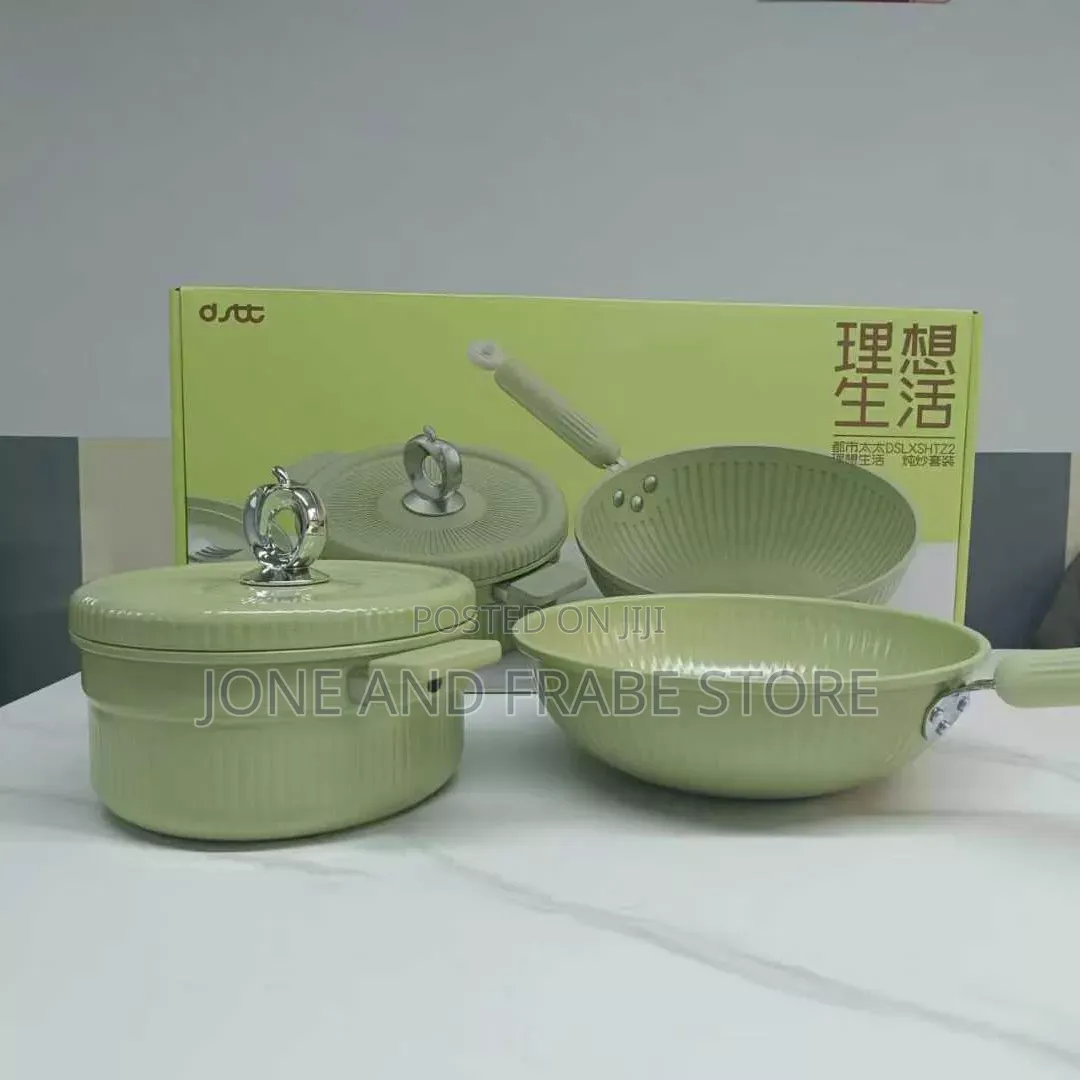 3in1 Cast Iron, Ceramic Non-Stick Pots