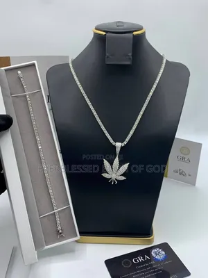 VVS Moissanite Diamond Flower Sprint Pendant Tennis Necklace Combo
