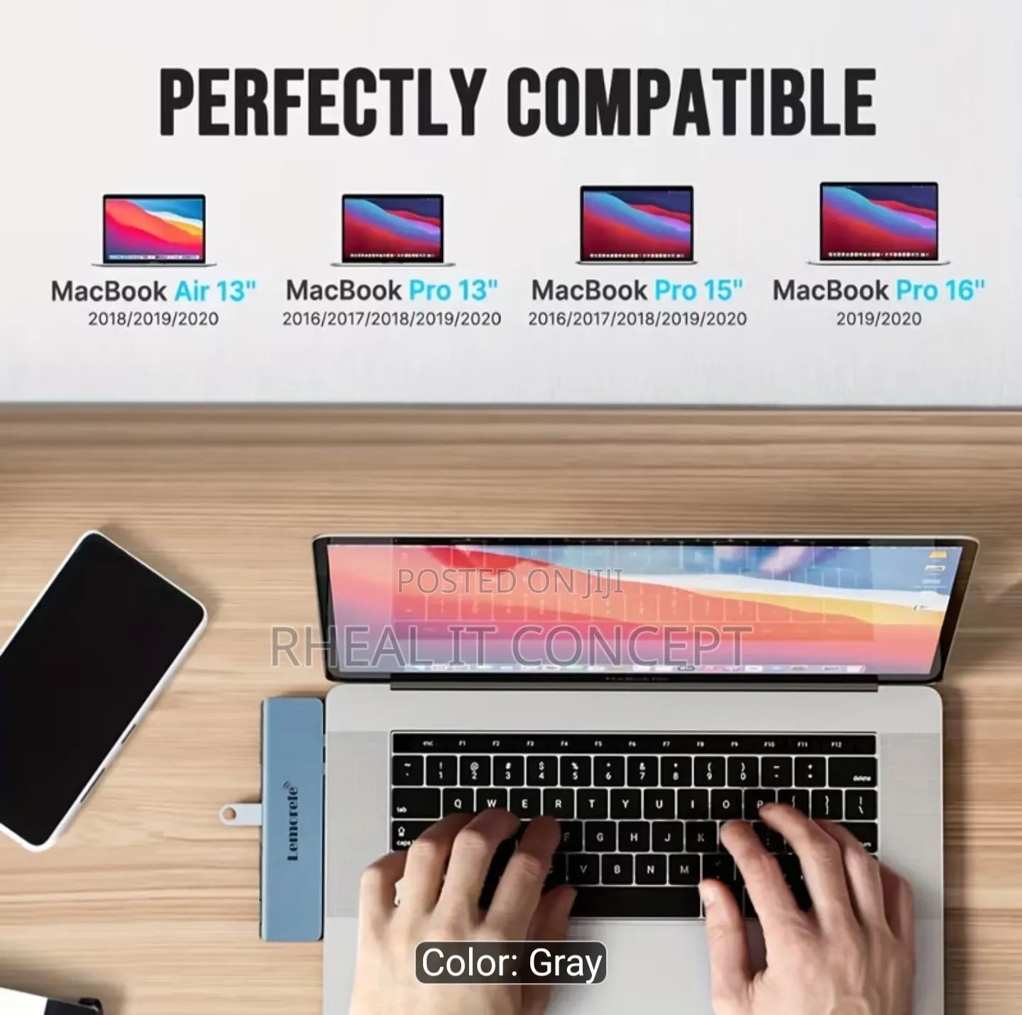 Lemorele 7 in 2 Type-C Dock Station
