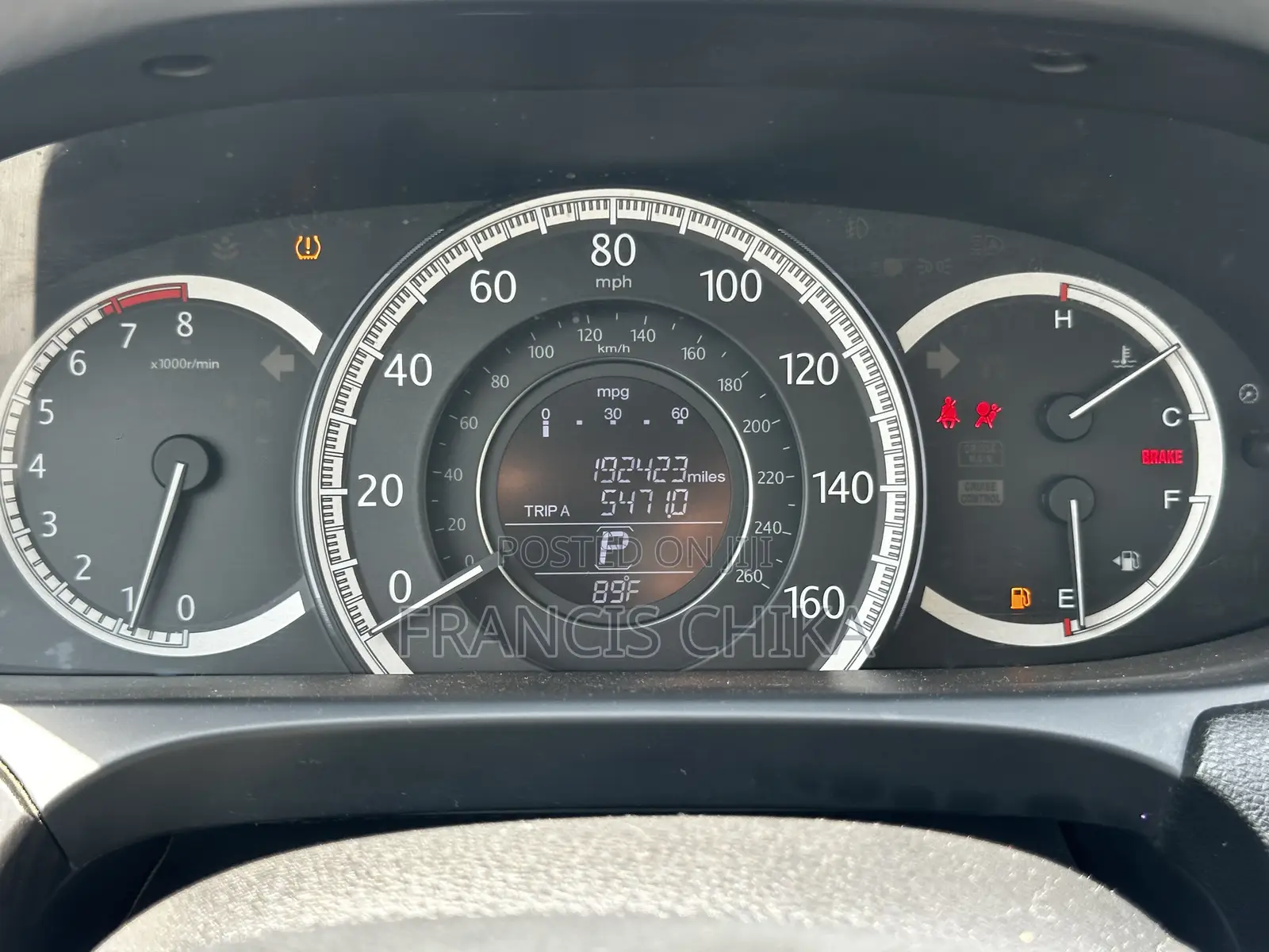 Honda Accord 2015 White