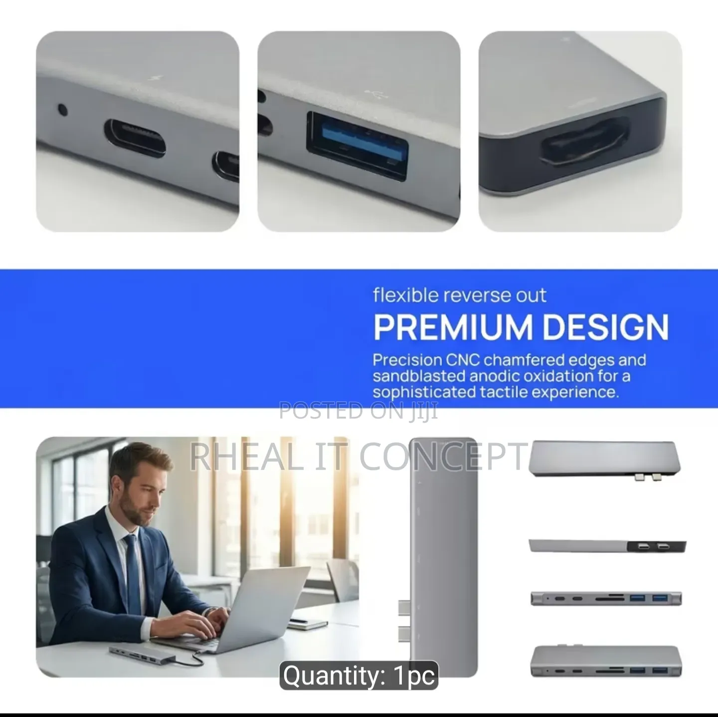 Generic 7 in 2 Type-C Dock Station