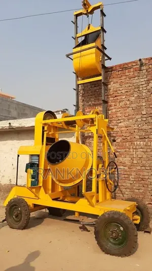 Concrete Mixer With Lifting Hoist