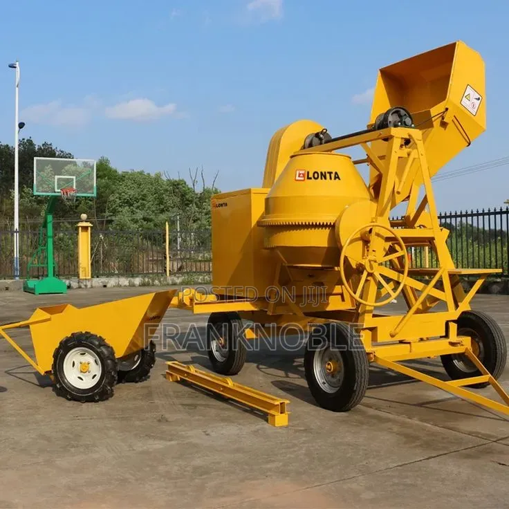 Concrete Mixer With Lifting Hoist