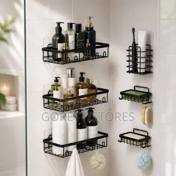 6in1 Bathroom Corner Shower Caddy/Organizer