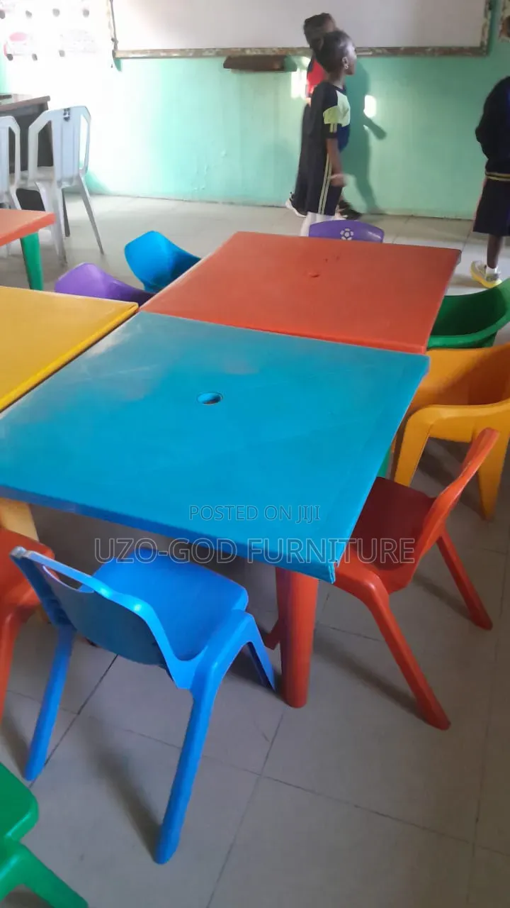 Nursery School Plastic Chairs and Table