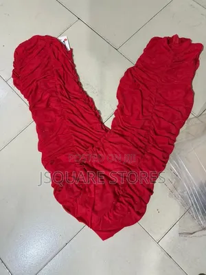 Red Halter Neck Sleeveless Long Dress. Size Small Only.