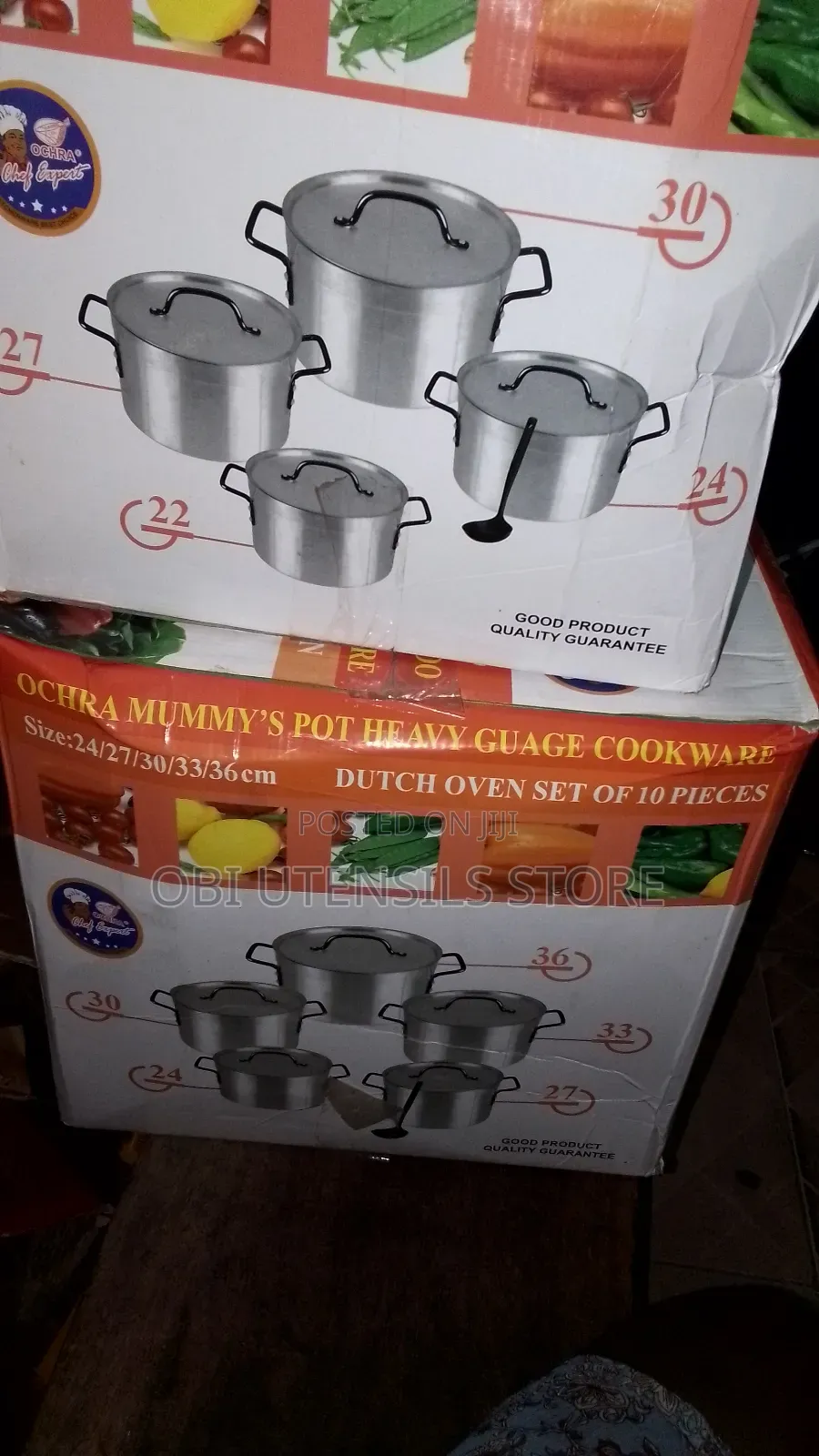 Table Gas Stove and Pots