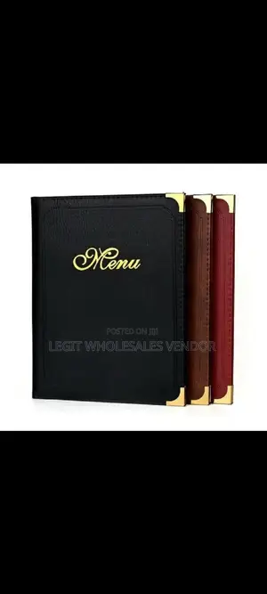 Hotel/Restaurant Menu Jacket
