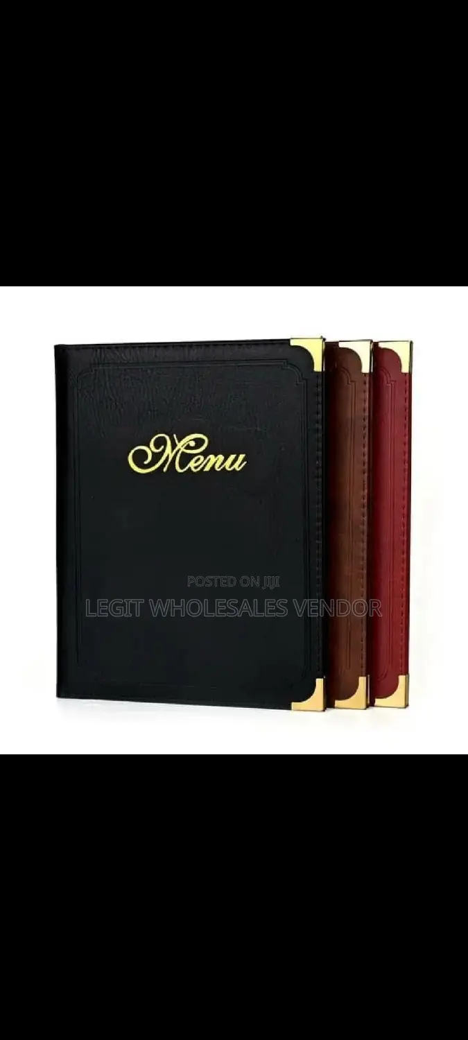 Hotel/Restaurant Menu Jacket