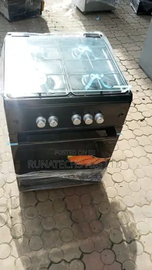 Maxi 60x60 Black Gas Cooker With Oven Grill Perfect Uk Used