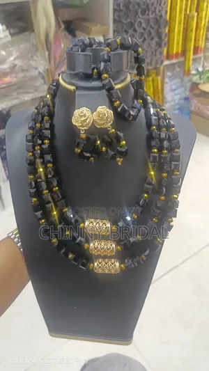 Black Female Stone Bead