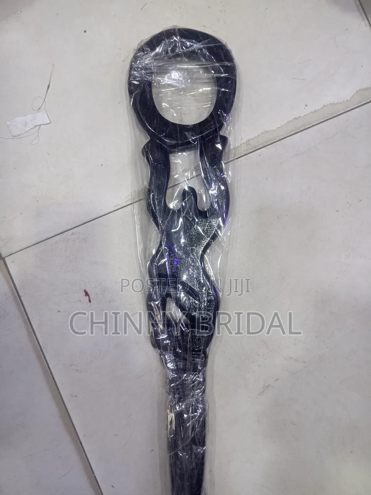 Black Wooden Walking Stick