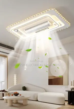 New Bladeless Fan Light, Closed Air Outlet, Ceiling Light, Living Room
