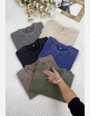 Original Quality Unisex Acid Wash Plain T-Shirt