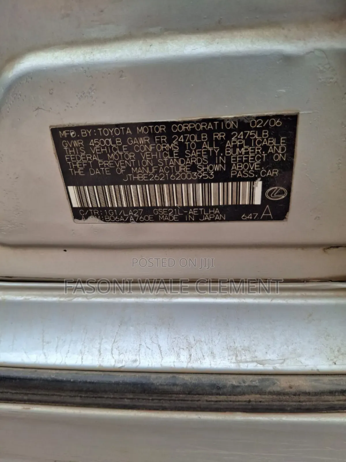 Lexus IS 2006 Silver