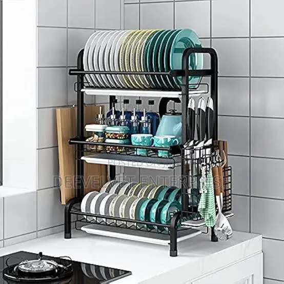 3 Tier Multifunctional Dish Rack