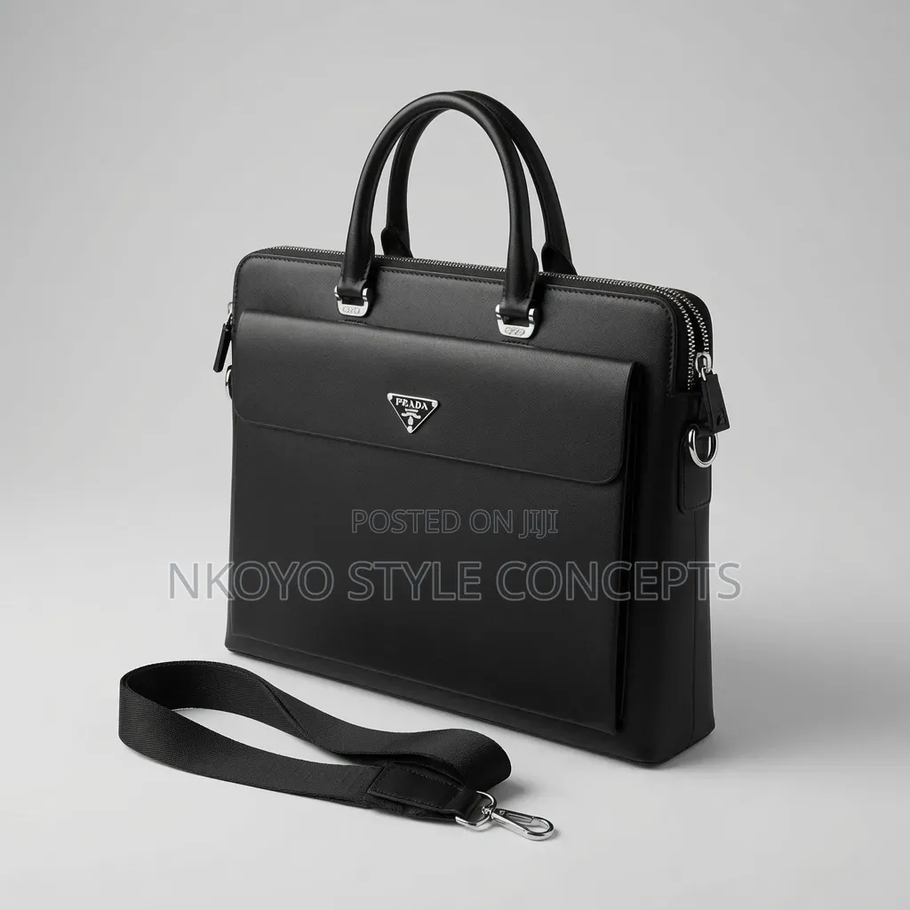 Black Prada Briefcase/Laptop Bag.