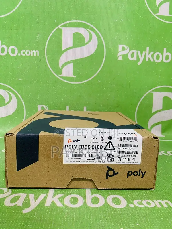 Poly Edge E100 Ip Phone and Poe-Enabled - Hd Voice Noise Blocking