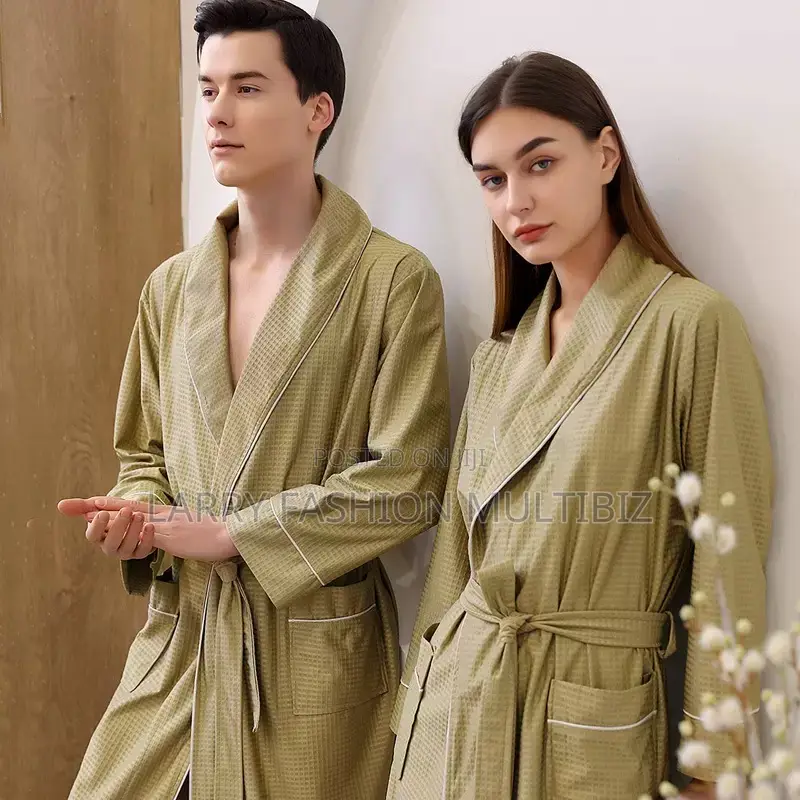 Waffle Cotton Bathrobe