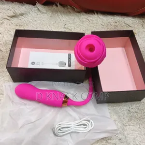 2 in 1 Rose Sucking Vibrator 10 Speed Vibrating Nipple Clitoris
