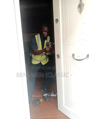 Fixing Door Key With New Handles, and Changing Door at Ikota Villa Est