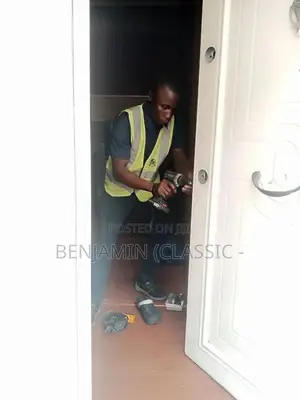 Fixing Door Key With New Handles, and Changing Door at Ikota Villa Est