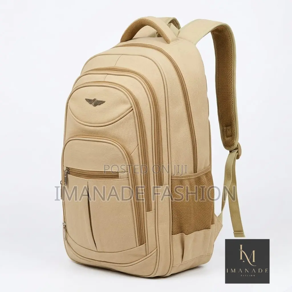 Kilopower Large Canvas Backpack – Khaki
